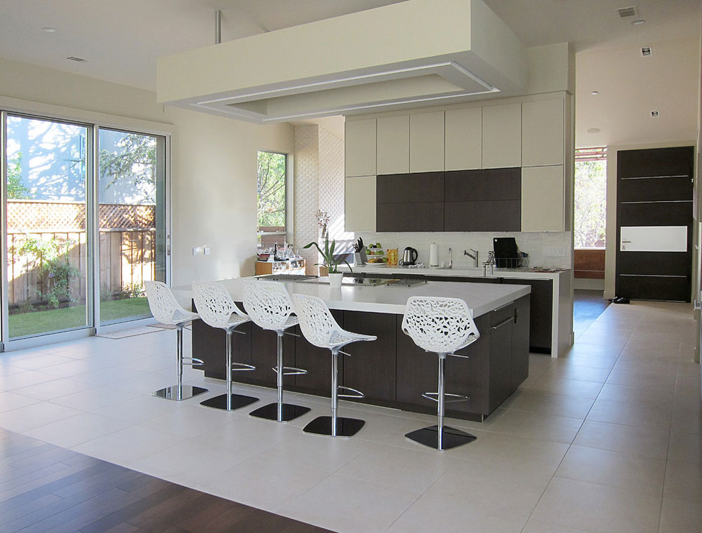 دکوراسیون داخلی آشپزخانه : آشپزخانه با کابینت های خاکستری